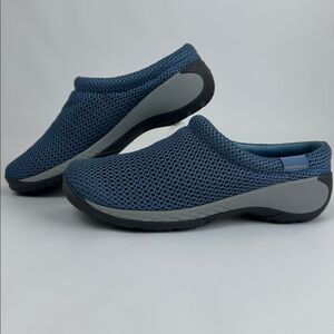 Merrell Women's Encore Breeze Mule/Clog. Blue & Gray, Black Sole. Size 8.5.